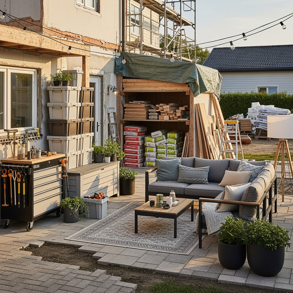 Outdoor Living During Indoor Renovation: Smart Storage Solutions for Creating Temporary Living Spaces