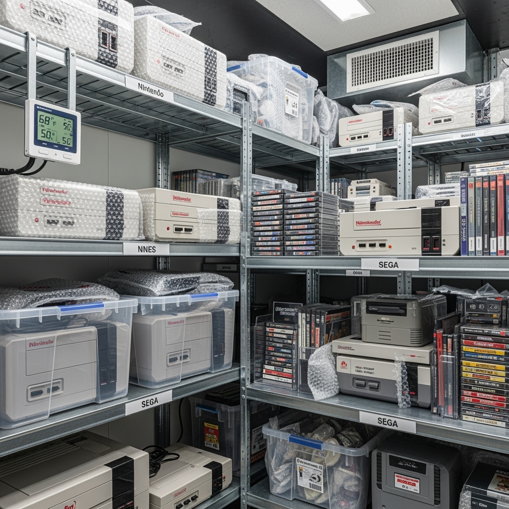 Retro Gaming Glory: Climate-Controlled Storage Solutions for Vintage Video Game Collections