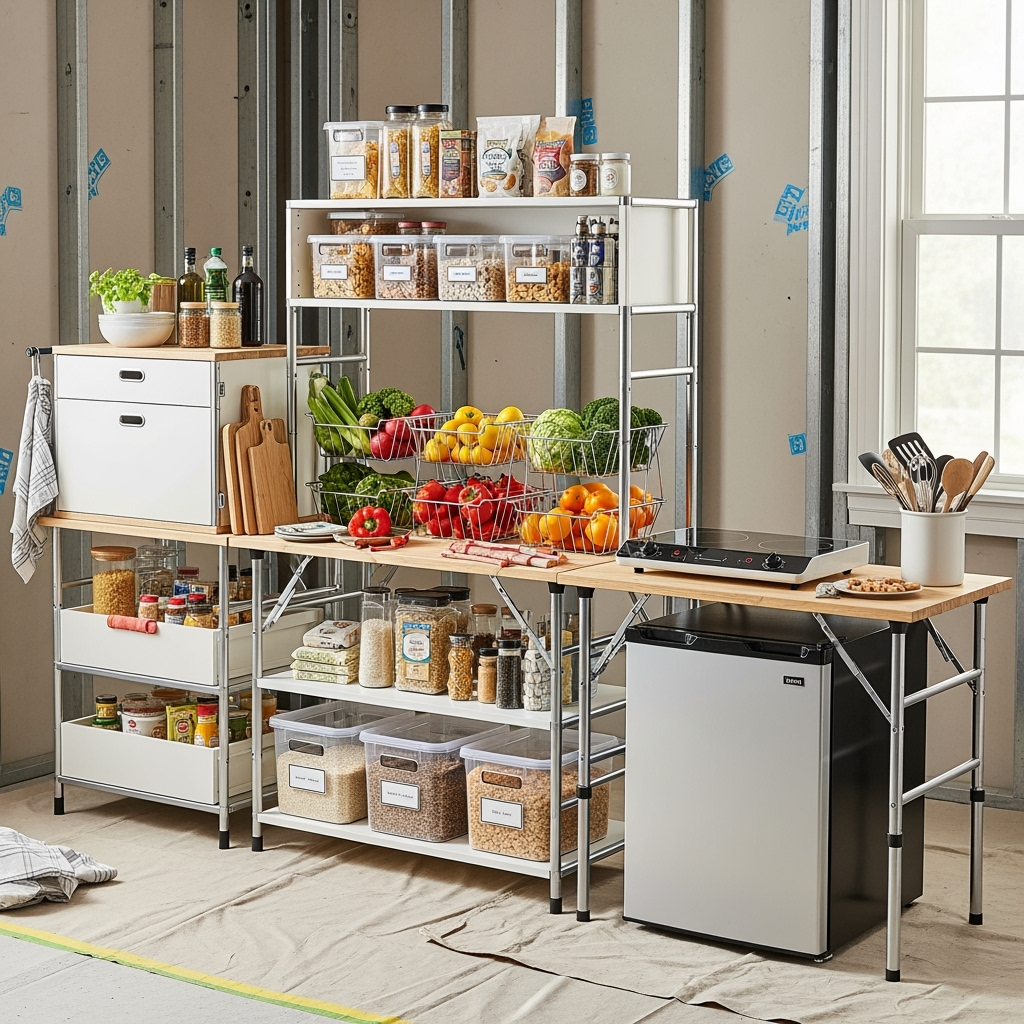 Kitchen Remodeling Food Storage: Expert Guide to Maintaining a Working Kitchen During Renovation