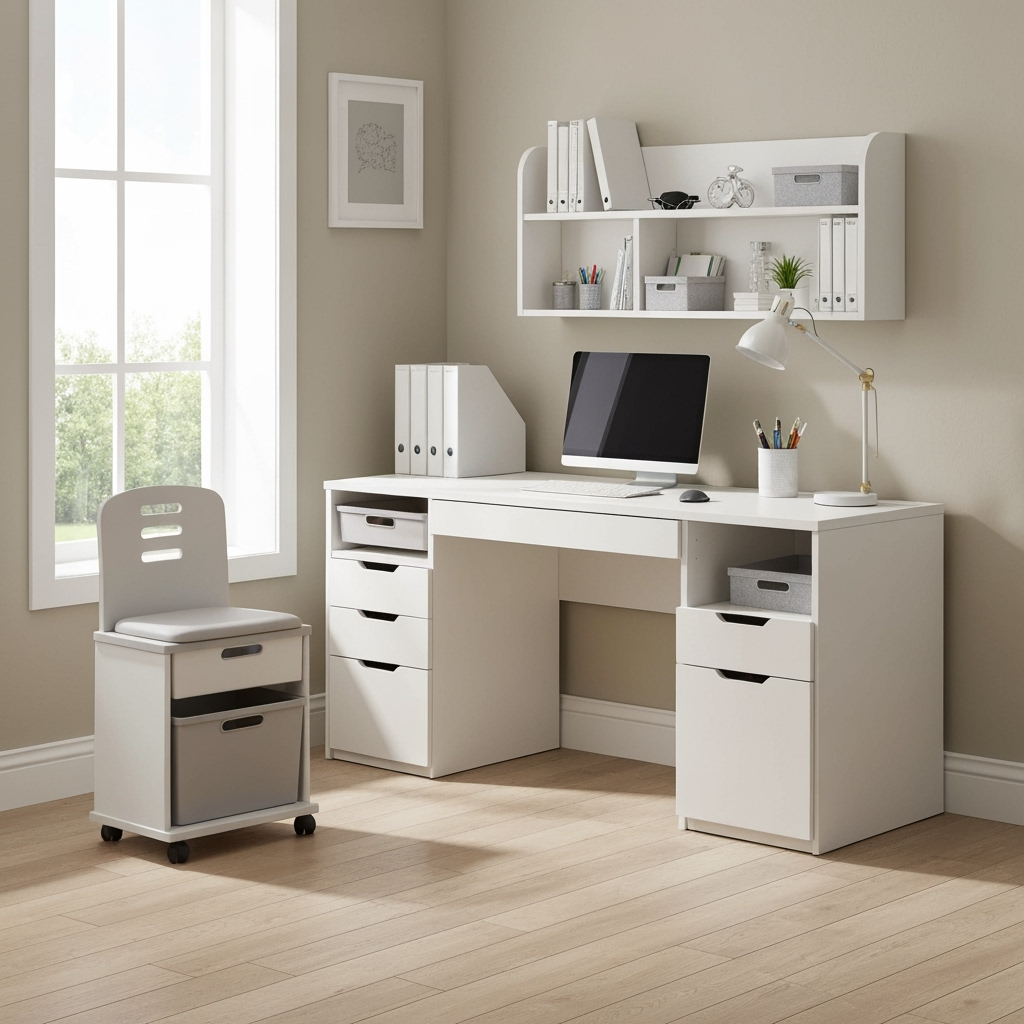 Innovative storage solutions for a compact home office