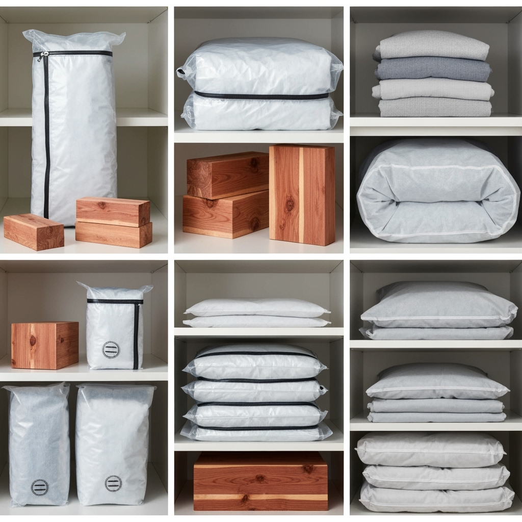 Proper clothing storage solutions and materials