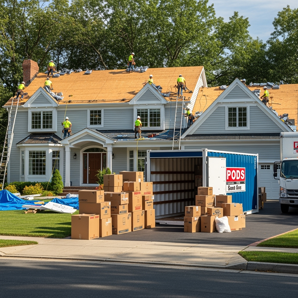 Roof Replacement Storage Guide: Smart Solutions for Protecting Your Belongings During Construction