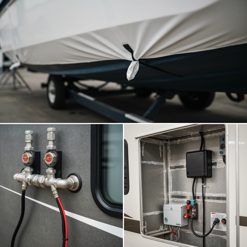 Winterization process for RVs and boats