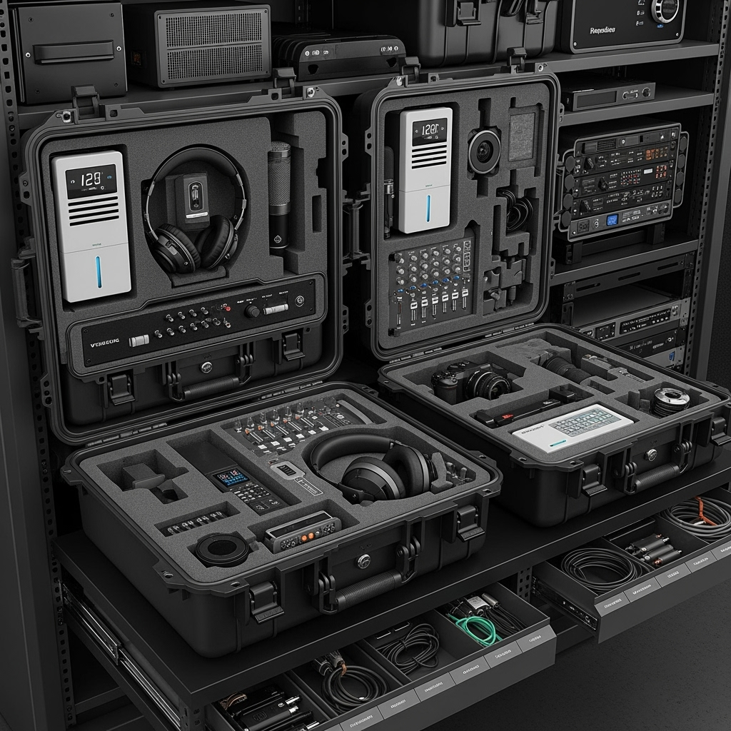 Professional organization system for streaming equipment