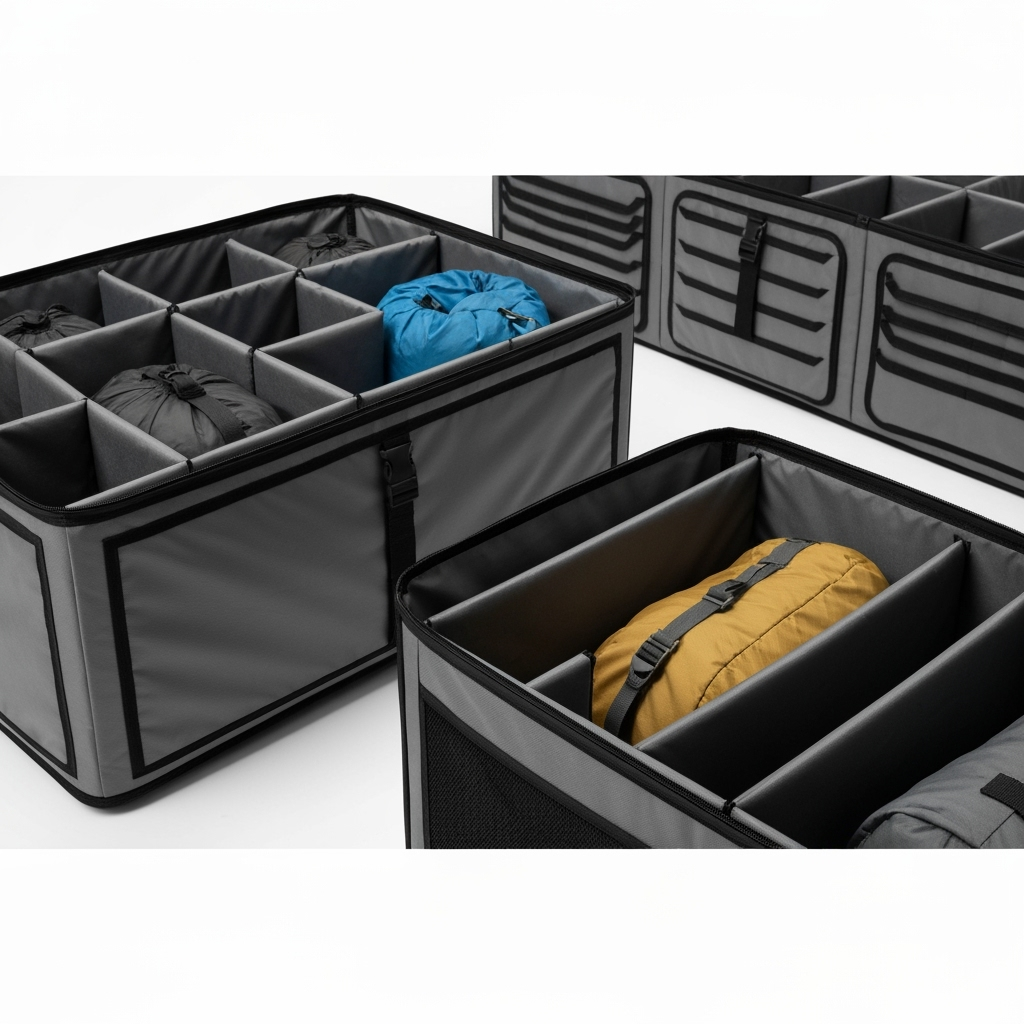 Specialized storage solutions for camping equipment
