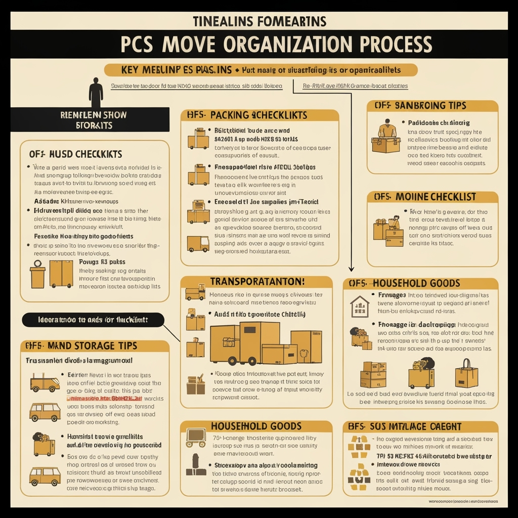 PCS move organization timeline and checklist