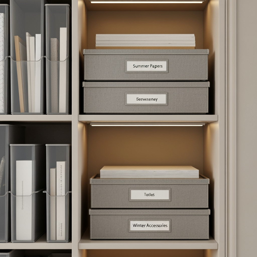 Organized storage solutions for seasonal equipment rotation