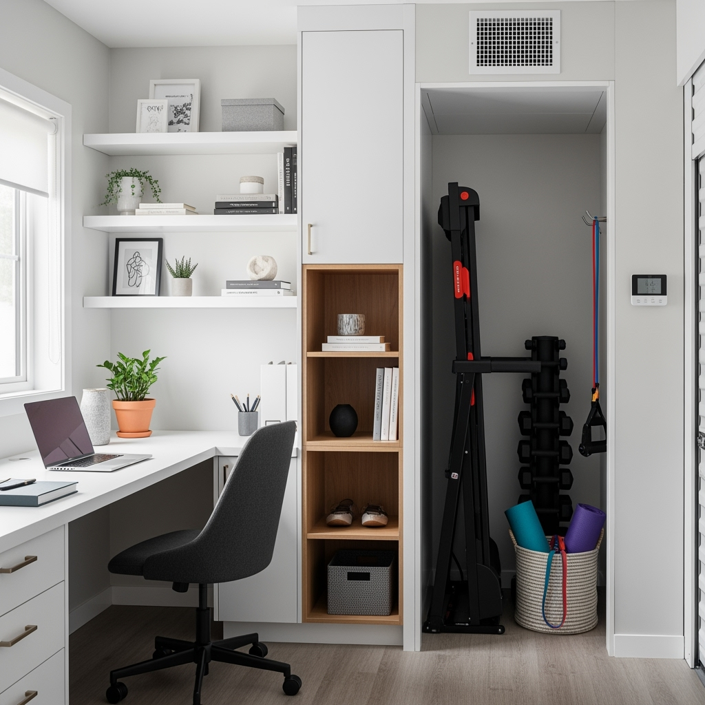 Wellness Workspace Storage: Smart Solutions for Combining Home Office and Exercise Equipment