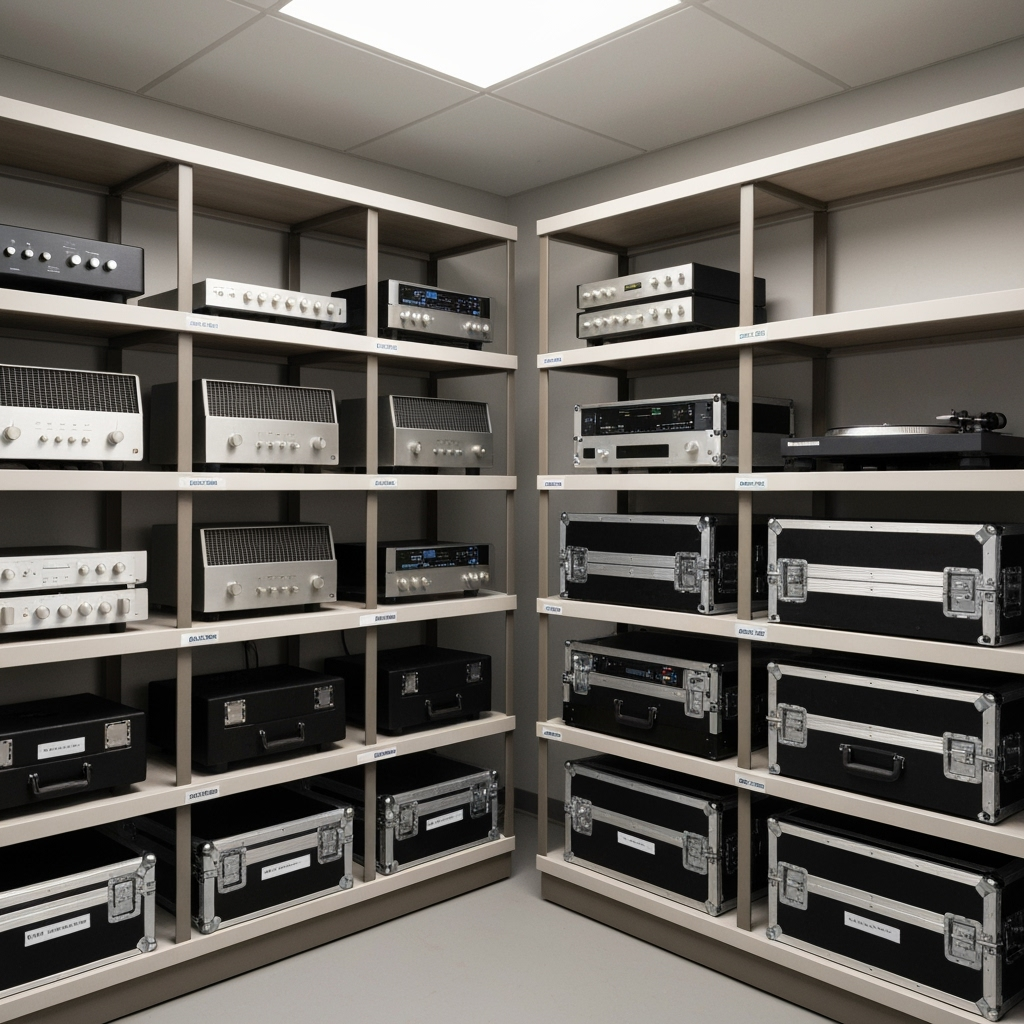 Climate-controlled storage solutions for audio equipment