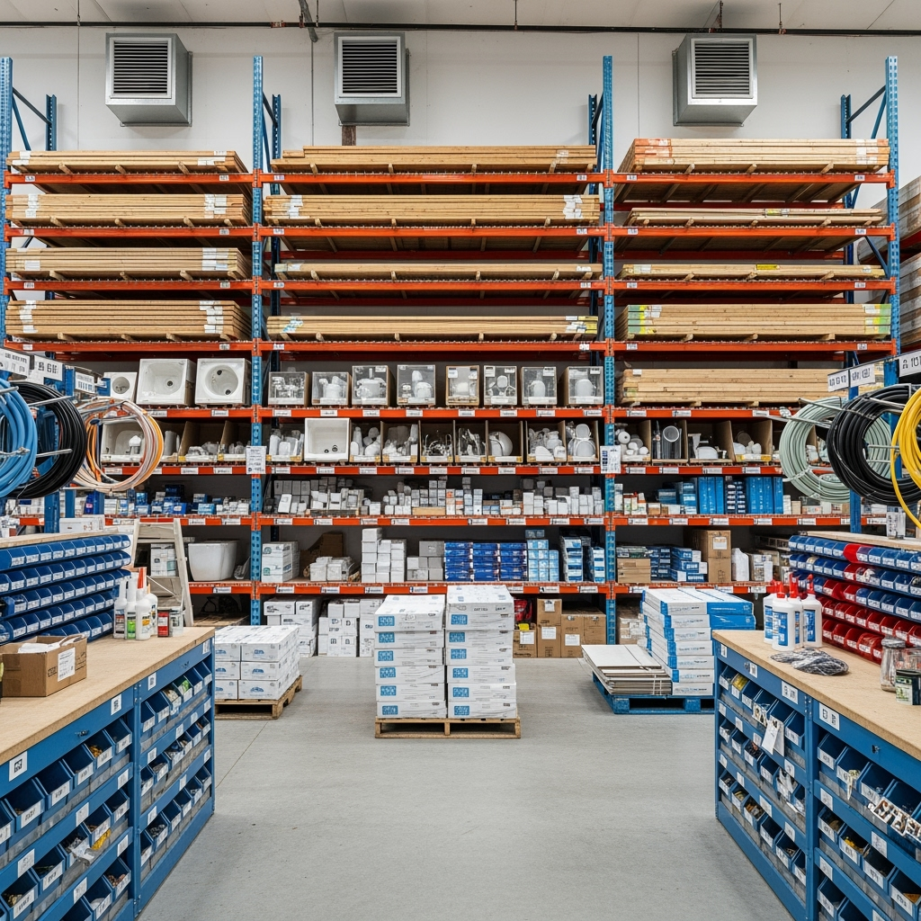 Climate-controlled storage for ADU construction materials