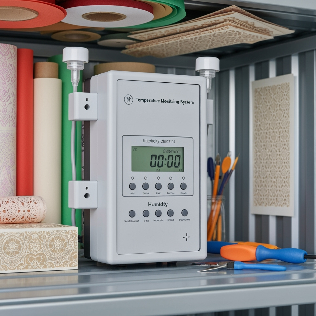 Temperature monitoring system in craft storage unit