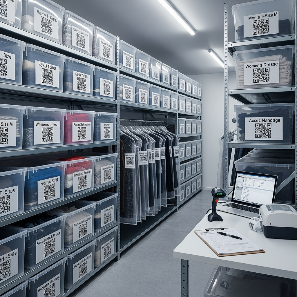 Detailed organization system for fashion inventory storage