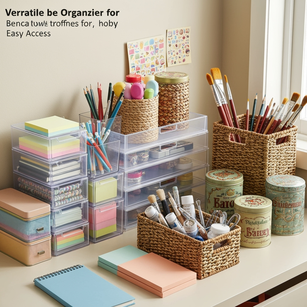Versatile storage solutions for office and hobby supplies