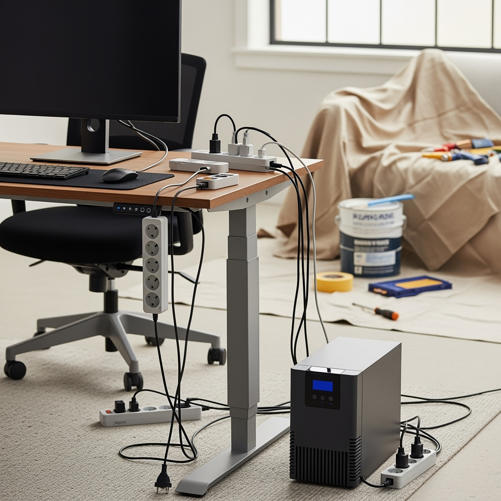 Residential Power Planning: Smart Storage Solutions for Remote Work During Bathroom Renovation