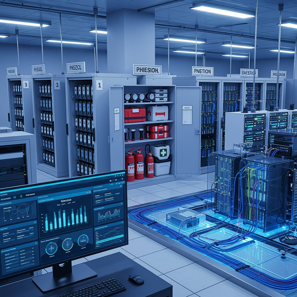 Business disaster recovery storage setup with physical and digital solutions