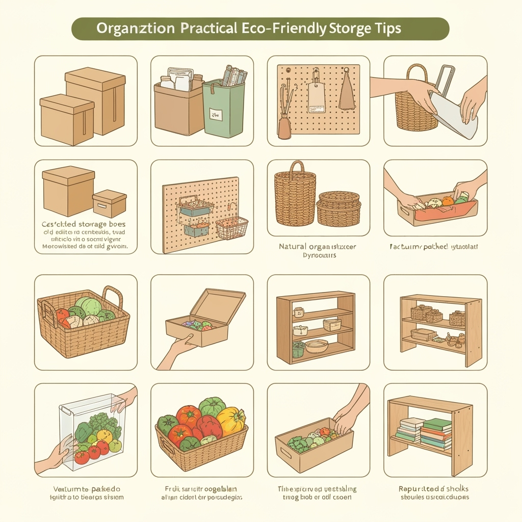 Practical eco-friendly storage organization techniques and sustainable practices