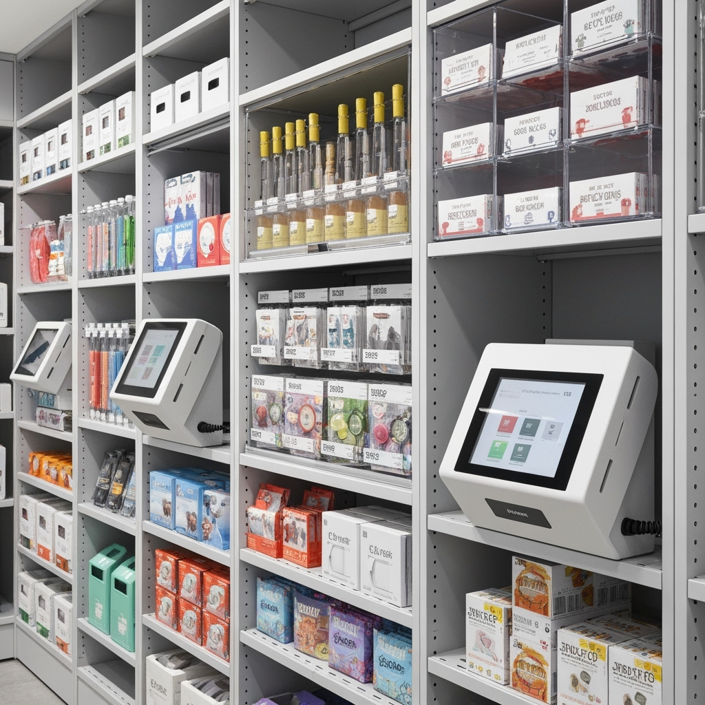 Efficient retail display storage system
