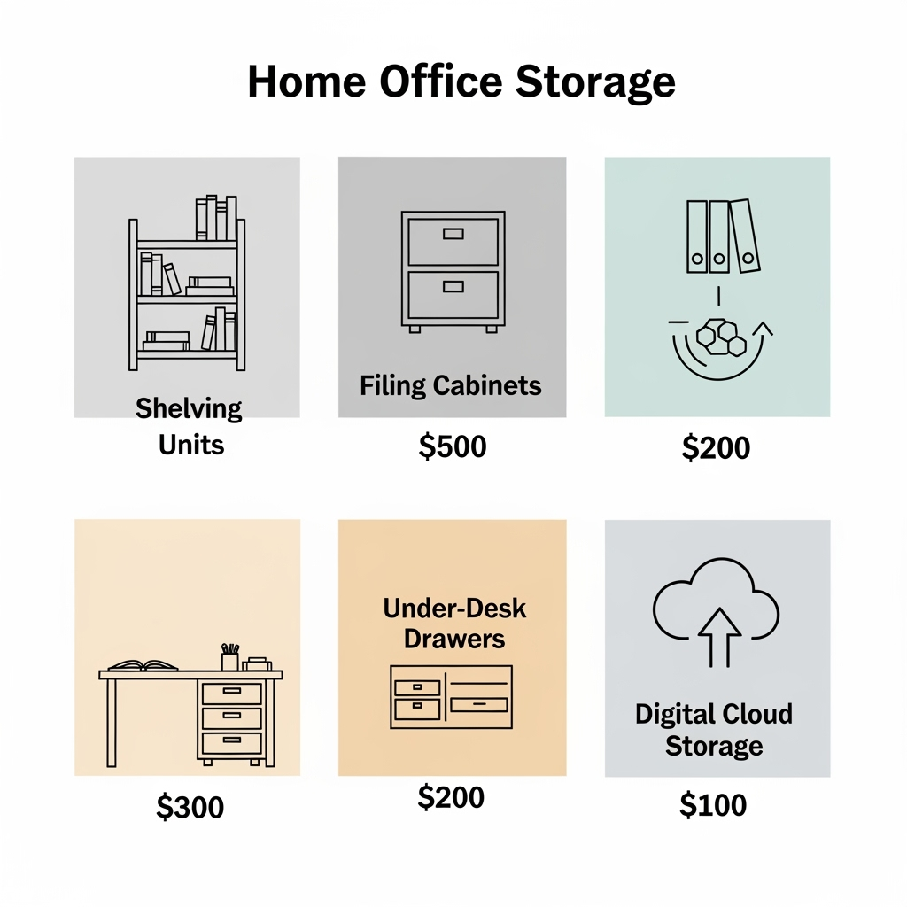 Cost comparison of different home office storage solutions