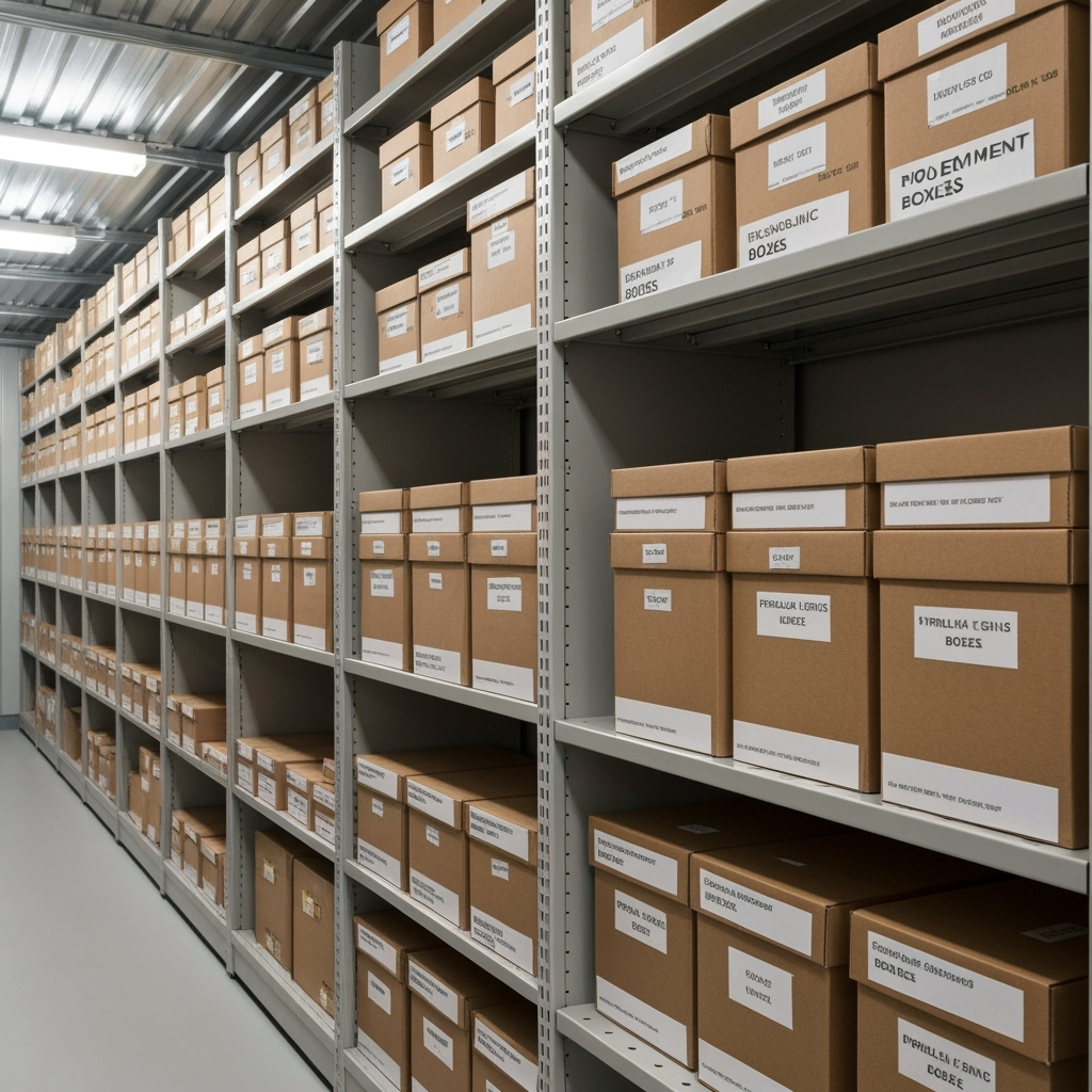 Climate-controlled storage unit with diplomatic storage
