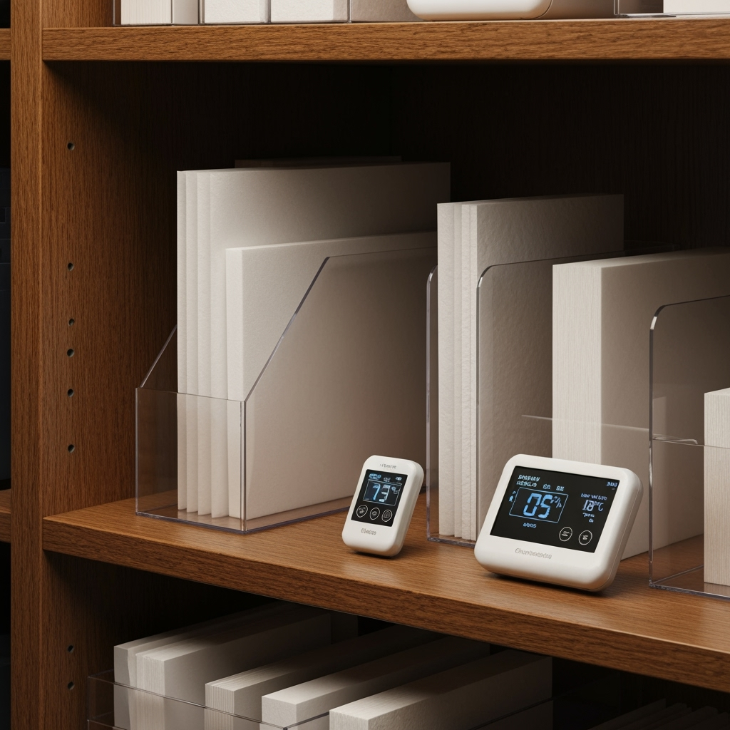 Archival storage supplies and preservation materials