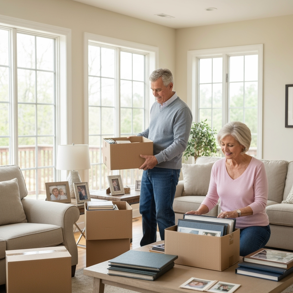 Empty Nest Downsizing: A Compassionate Guide to Preserving Memories While Simplifying Your Space
