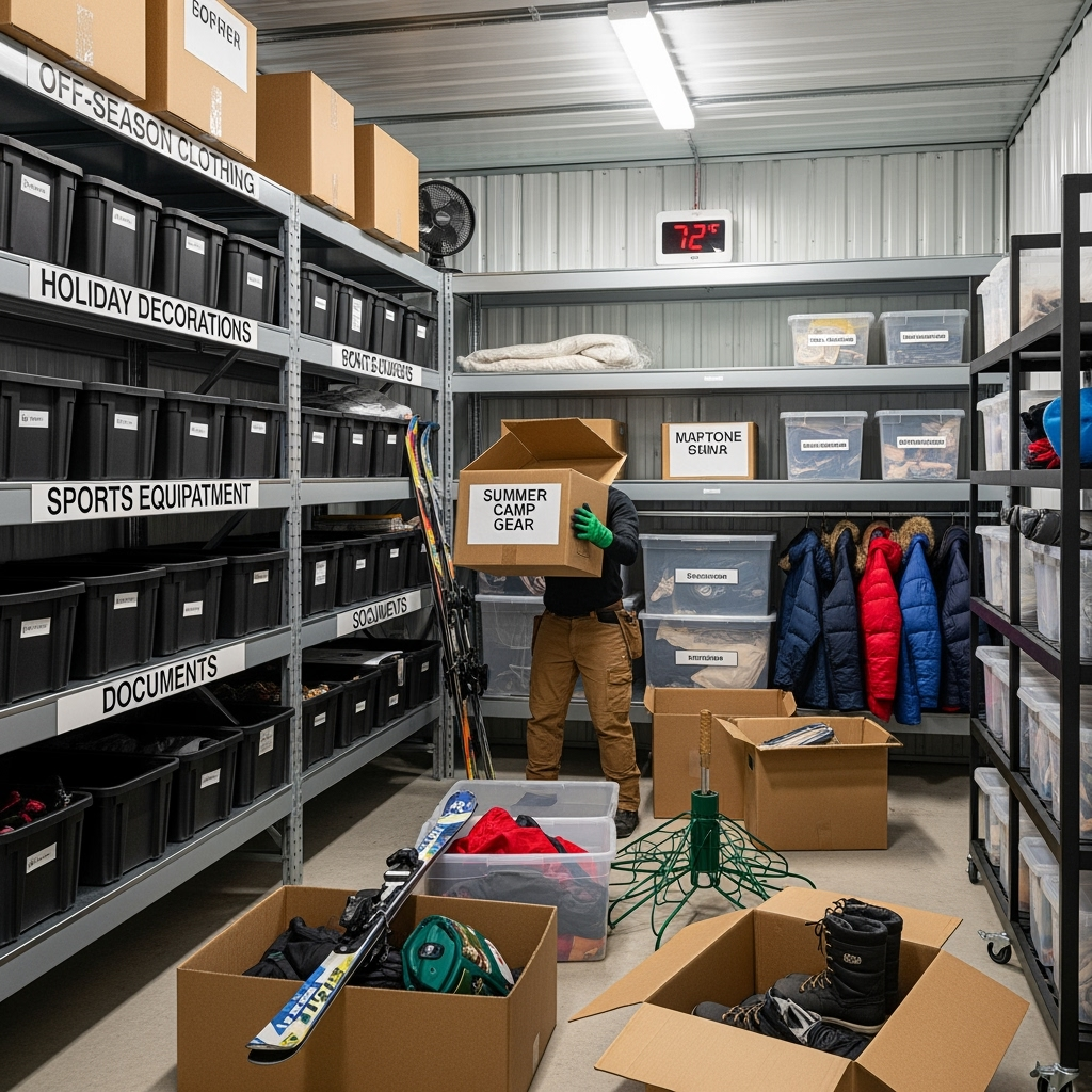 Practical inventory organization systems in climate-controlled storage