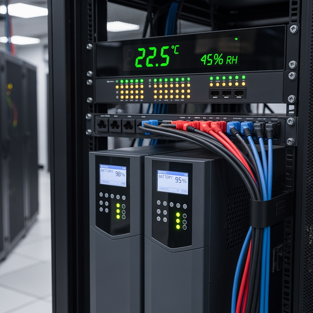 Climate control monitoring equipment and backup power solutions for business storage