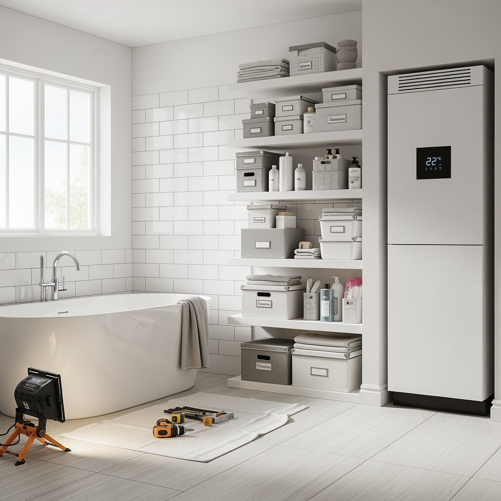 Smart Storage Solutions: Protecting Temperature-Sensitive Items During Bathroom Renovation