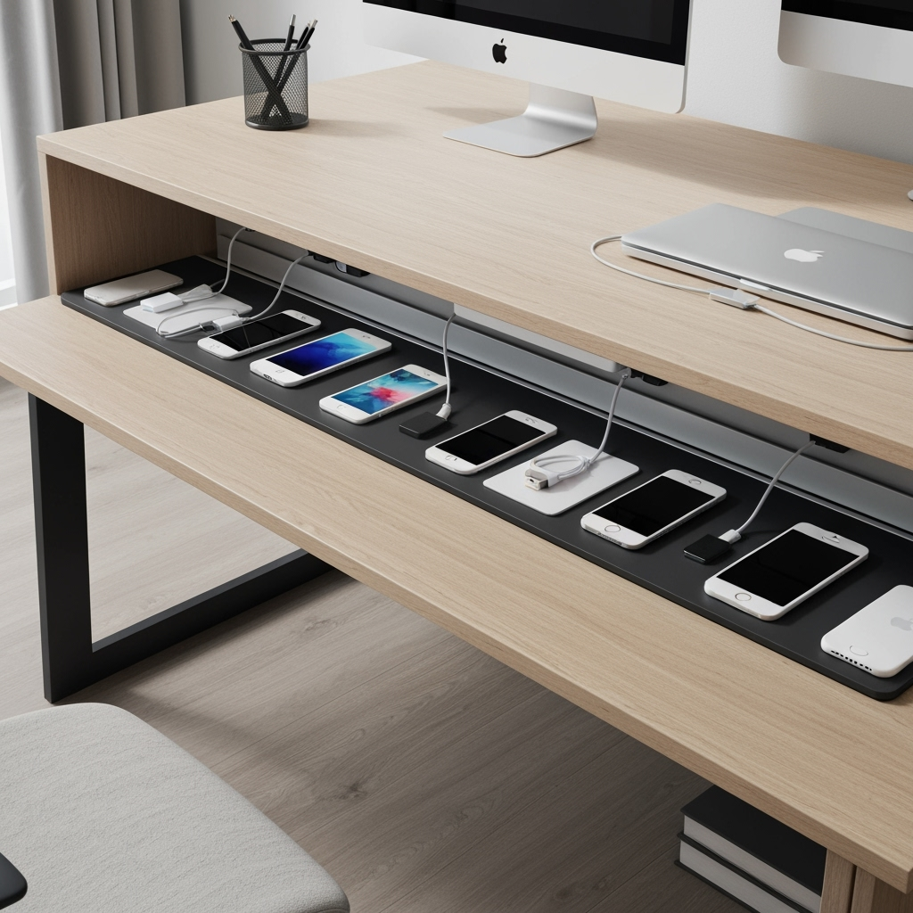 Organized storage solutions for multiple devices and accessories