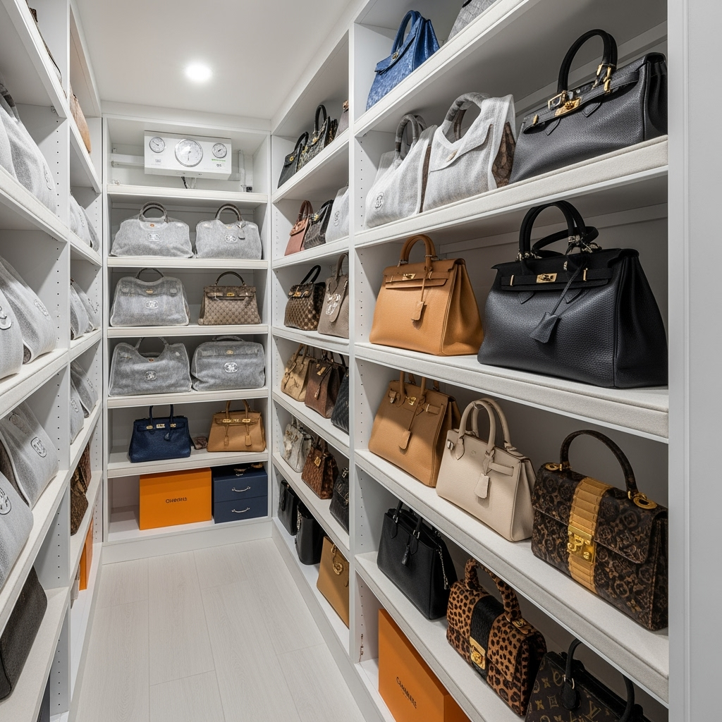 Luxury Handbag Storage Guide: Protecting Your Designer Investment with Climate Control