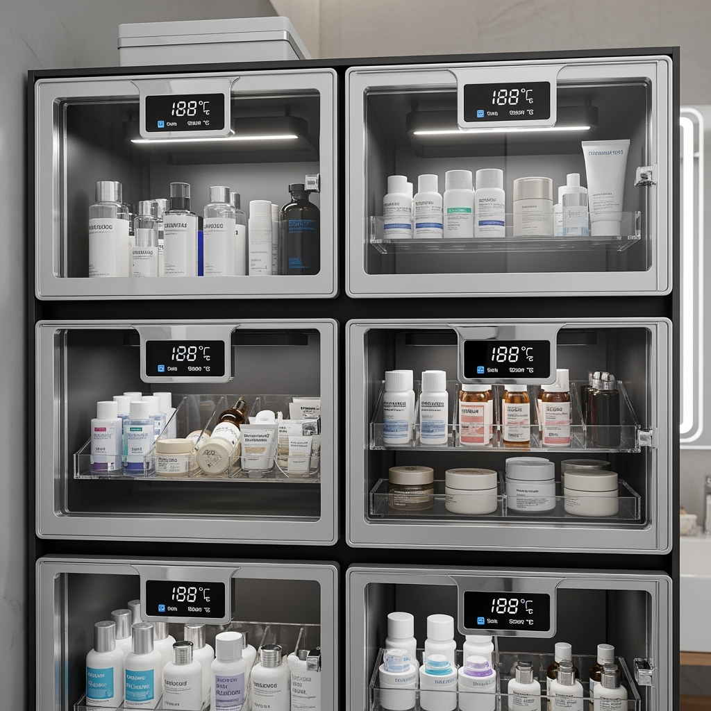 Temperature-controlled storage compartments for sensitive items