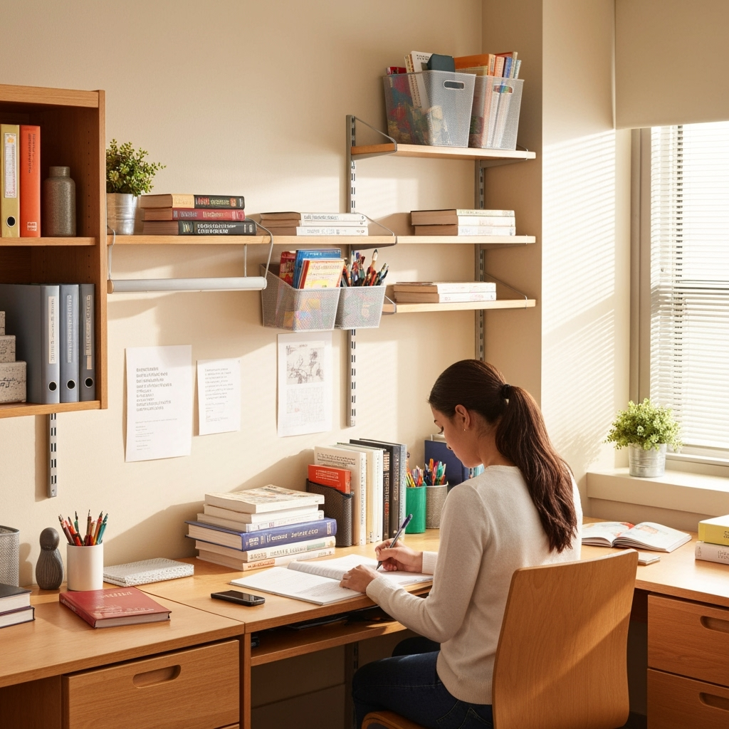 Exam Period Storage Success: Maximizing Study Space and Organization