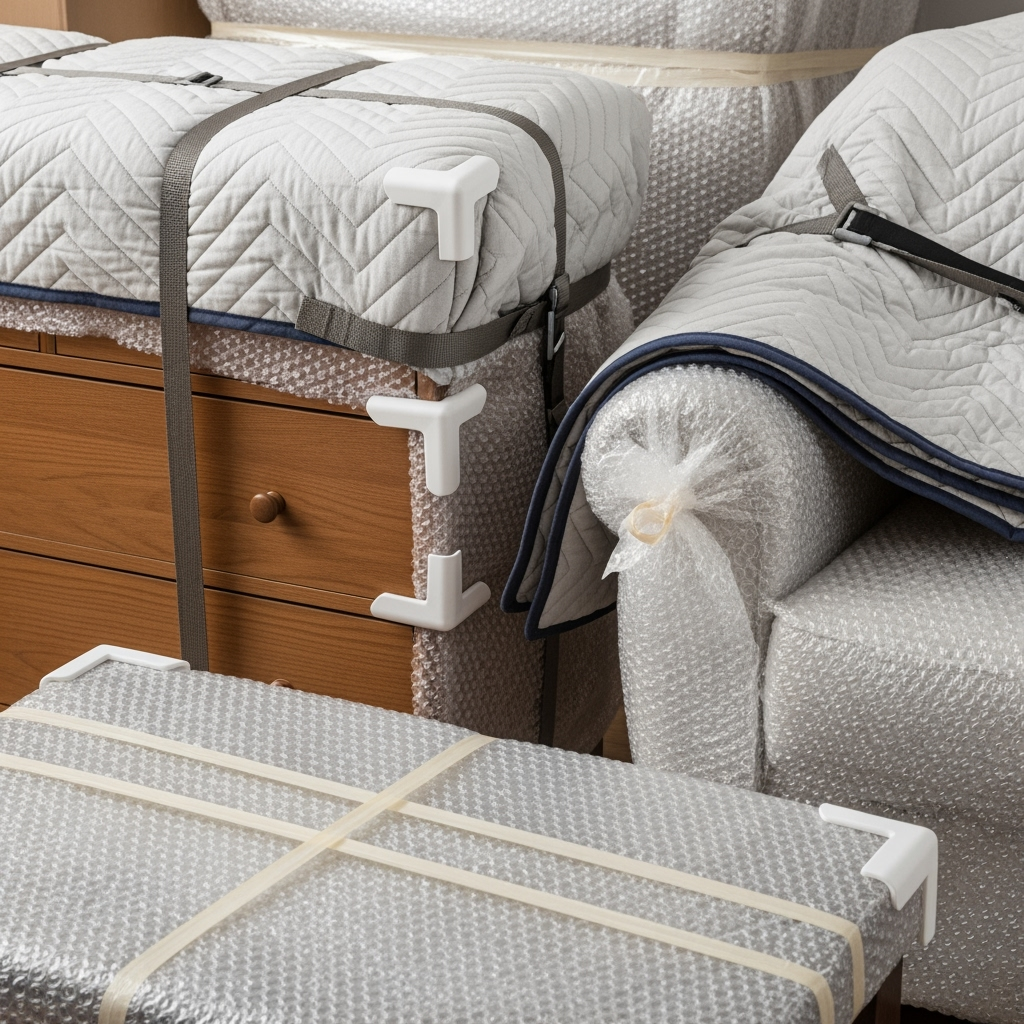 Furniture protection techniques demonstration