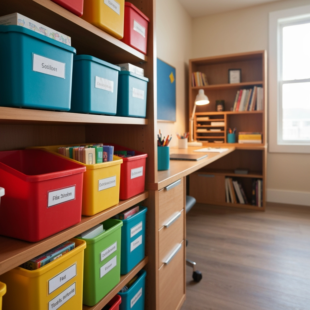 Innovative storage solutions for teaching materials and office supplies