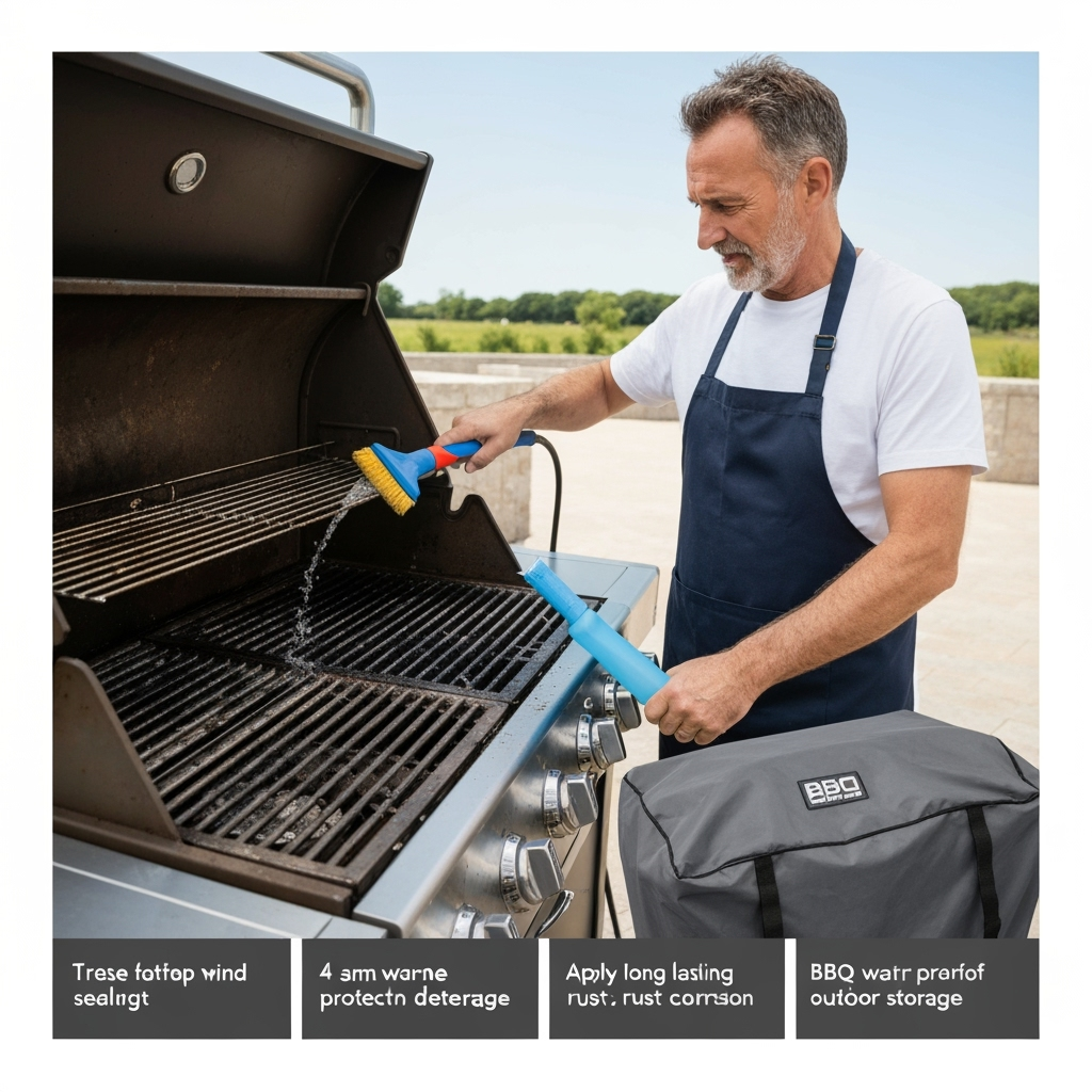Cleaning and preparing BBQ equipment for storage