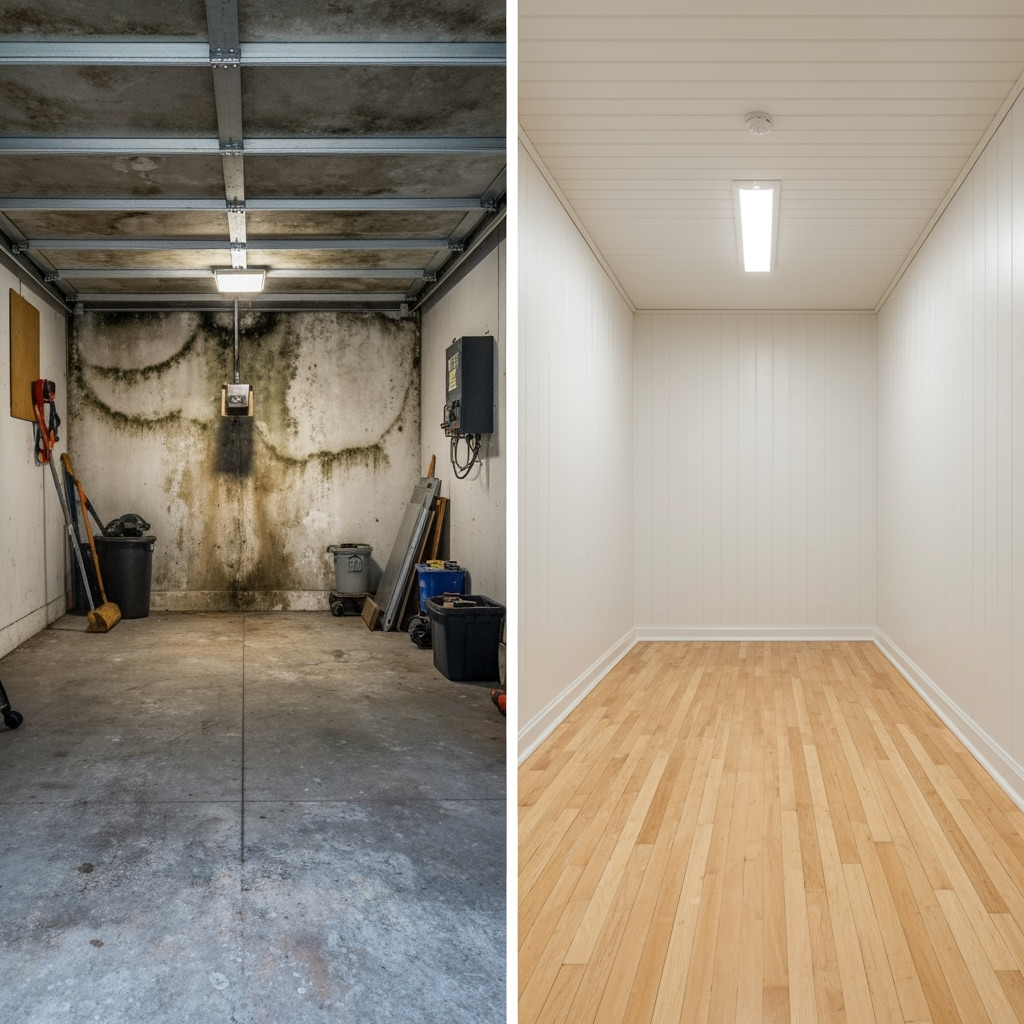 Comparison between garage storage and climate-controlled storage