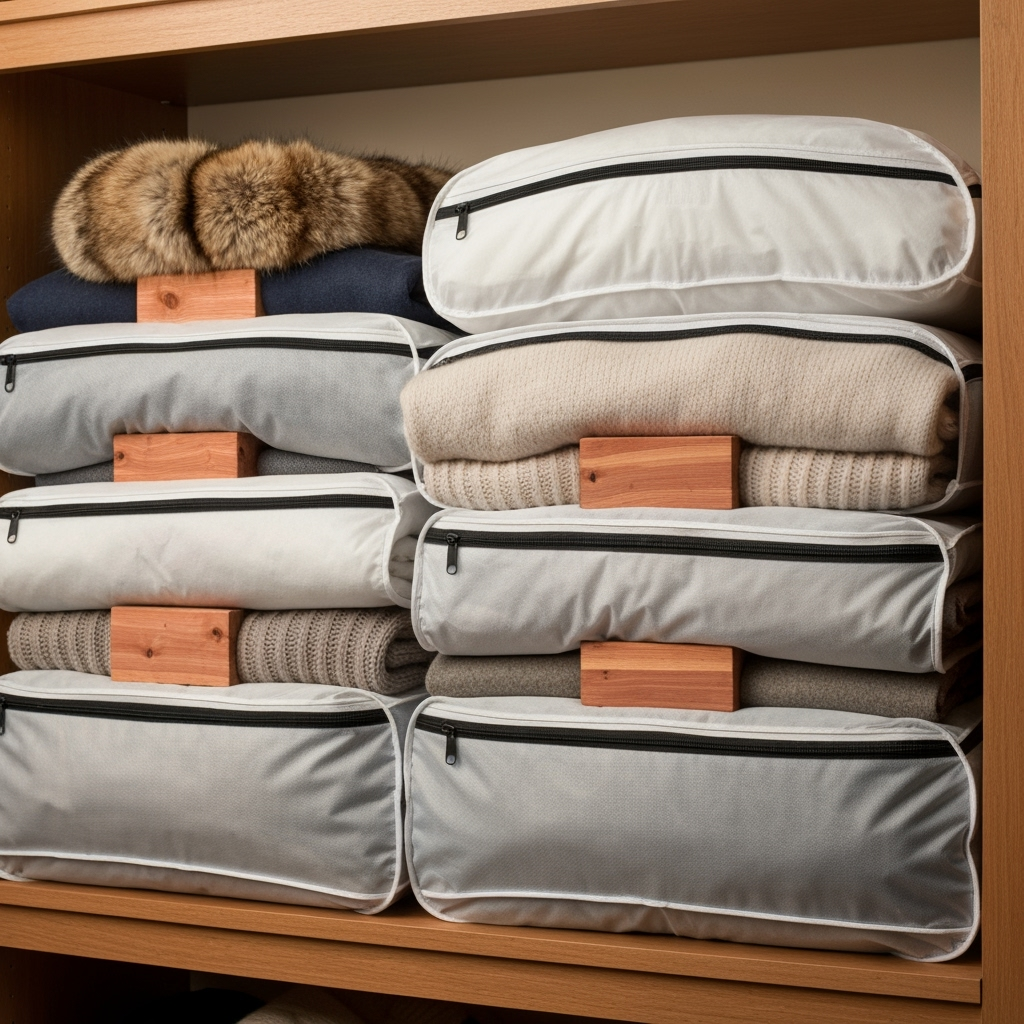 Proper winter clothing storage techniques and materials