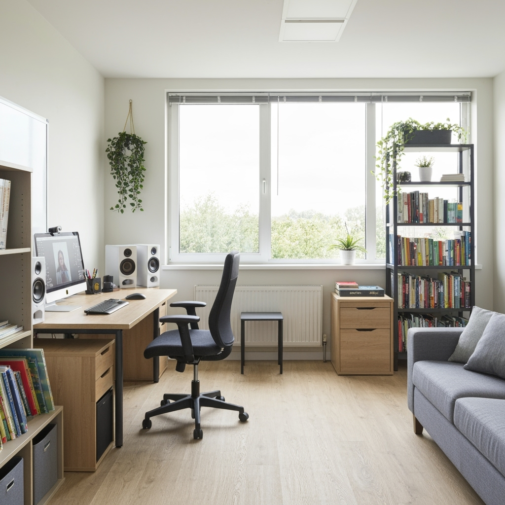 Home Teaching Hub: Creating an Organized Classroom-Office Space with Smart Storage